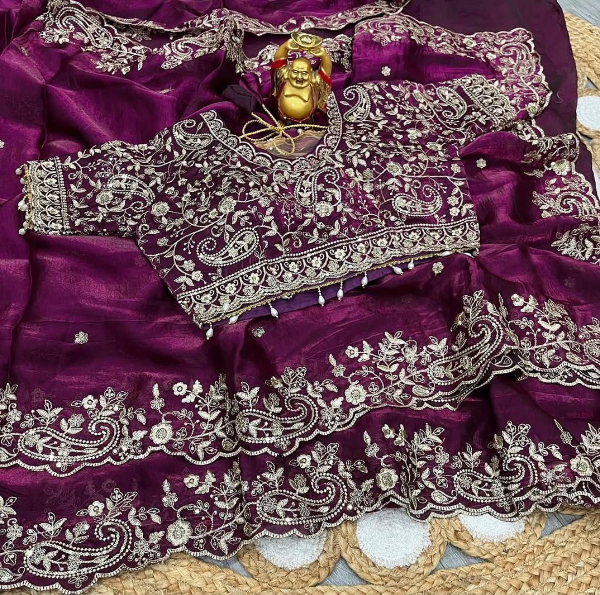 Designer saree with ready made blouse 01